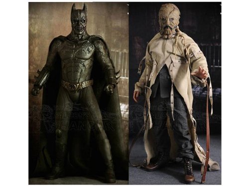 Hot Toys Batman Begins 10th Anniversary Exclusive Movie Masterpiece Deluxe Collectors 1/6 Scale Action Figure 2 Pack Batman Demon Scarecrow