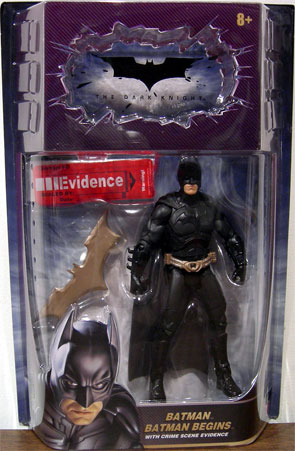 Movie Masters Batman Begins Batman action figure with crime scene evidence