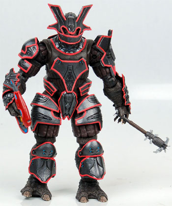 Halo 3 Series 8 - Brute Captain (Black with Red Visor) action figure toy