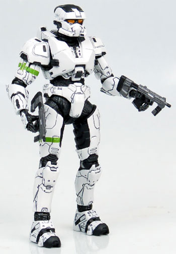 Halo 3 Series 8 White Spartan EOD action figure toy