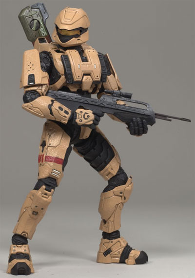 McFarlane Toys - Halo 3 Series 2 Tan Spartan Scout action figure toy