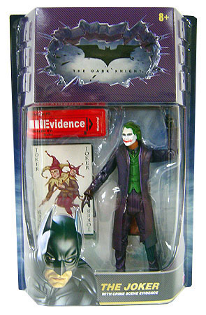 Movie Masters The Joker action figure with crime scene evidence