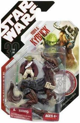 30th Anniversary Star Wars Yoda with Kybuck Action Figure